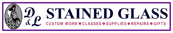 D&L Stained Glass, stained glass supplies, stained glass classes and custom stained glass for your home or business